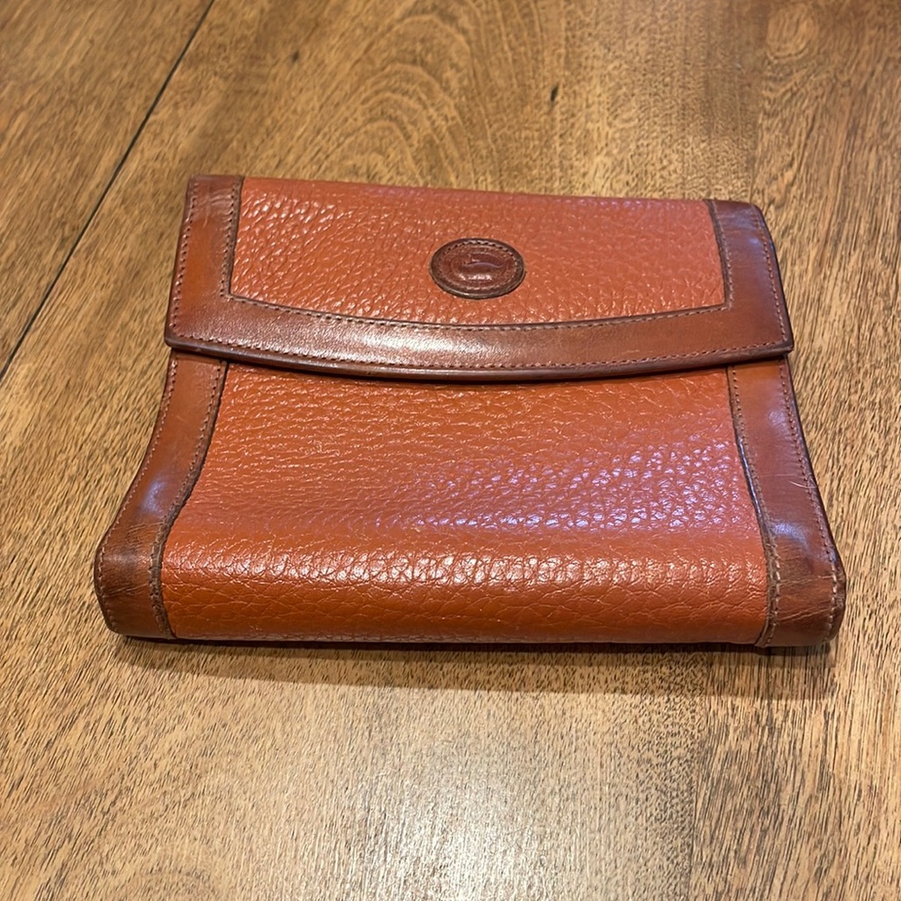 Vintage Dooney and Bourne address book/ credit card wallet.5.75” x 5”
